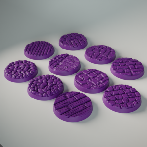 Set de 10 socles fantasy 32mm